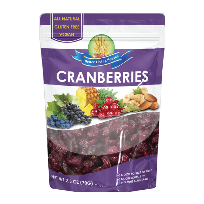 Better Living Fruit & Nut Mixes - 70g - Cranberries
