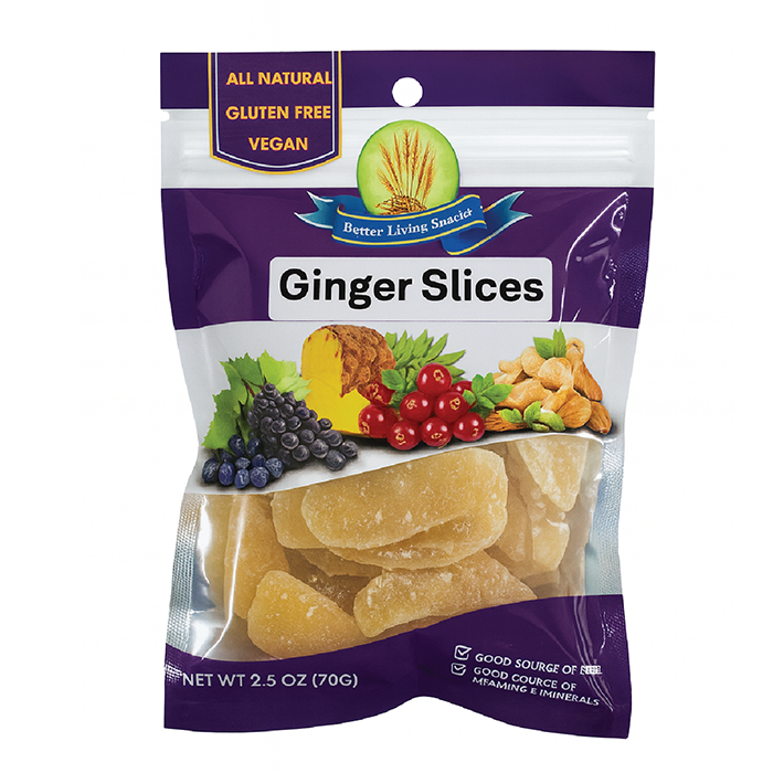 Better Living Fruit & Nut Mixes - 70g - Ginger Slices