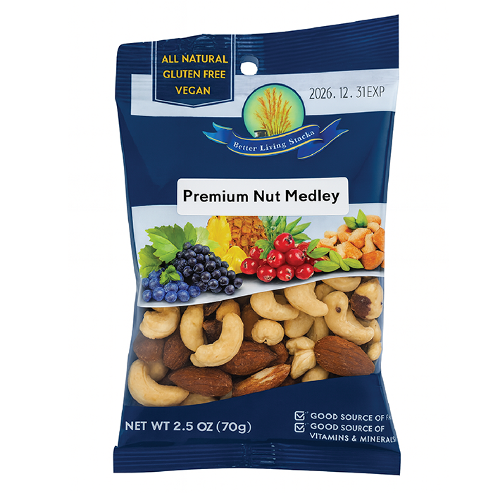 Better Living Fruit & Nut Mixes - 70g - Premium Nut Medley