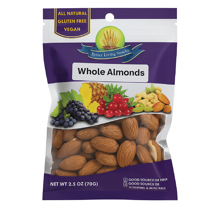Better Living Fruit & Nut Mixes - 70g - Whole Almonds
