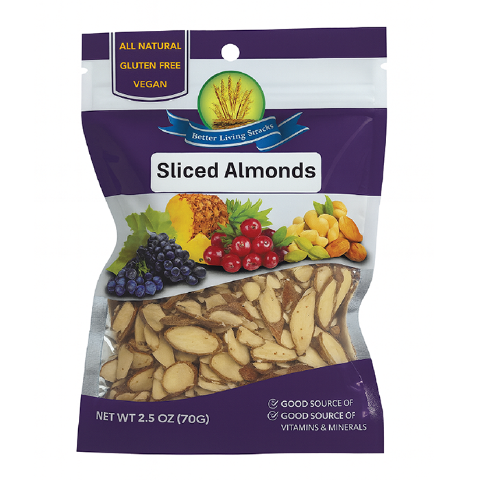 Better Living Fruit & Nut Mixes - 70g - Sliced Almonds