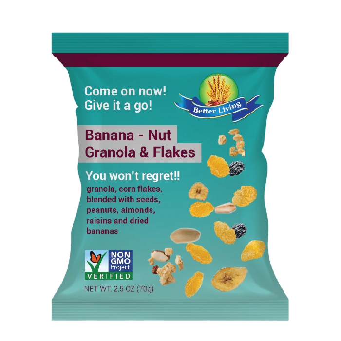 Better Living Granola & Flakes – Banana-Nut