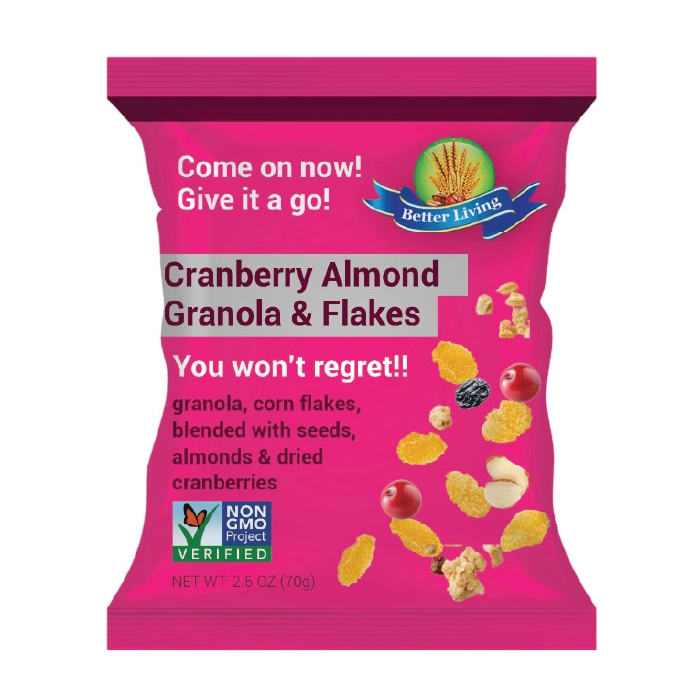 Better Living Granola & Flakes – Cranberry Almond