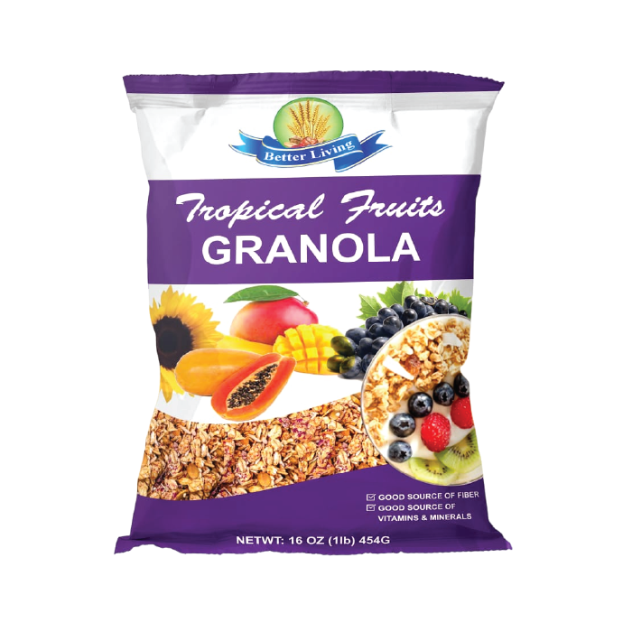 Better Living Granola 450g - Tropical Fruits