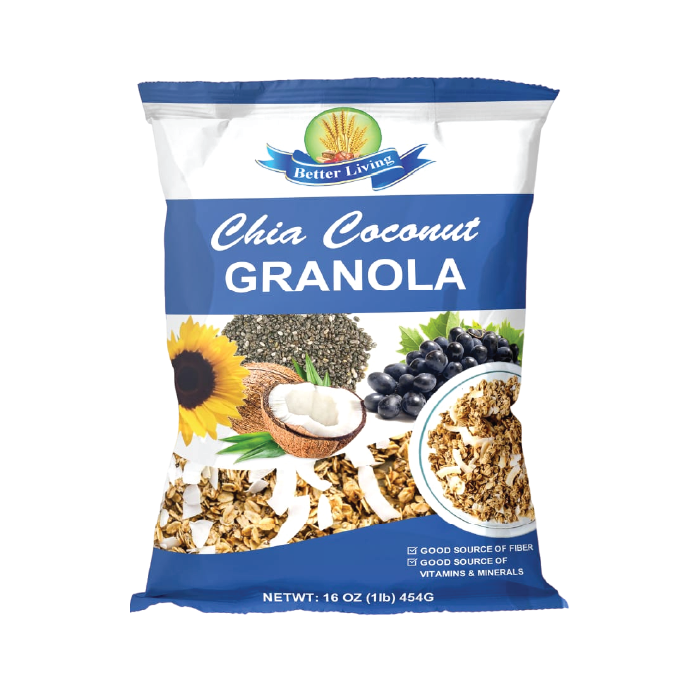 Better Living Granola 450g - Chia Coconut