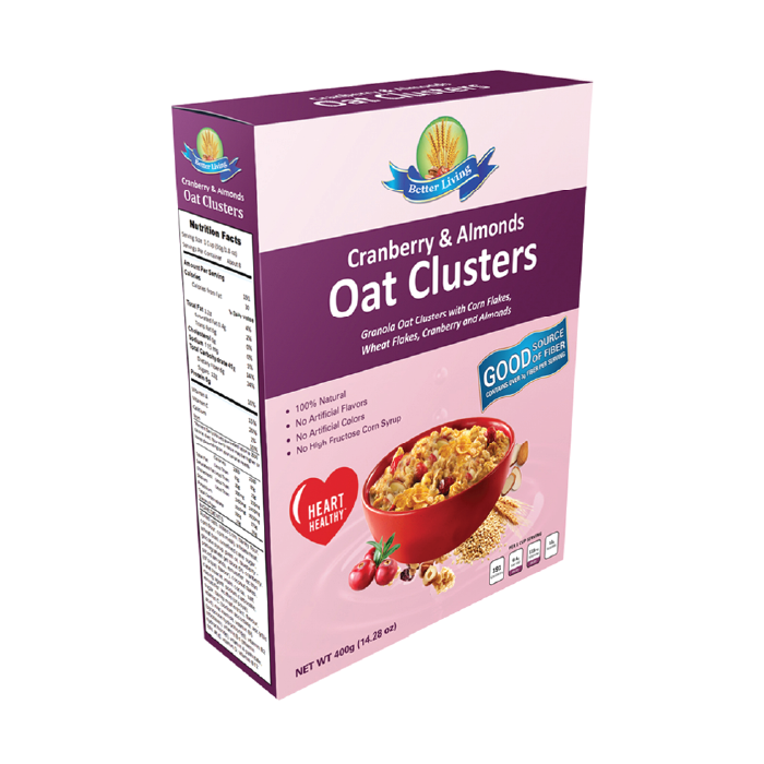 Oat Clusters – 400g Cranberry & Almonds