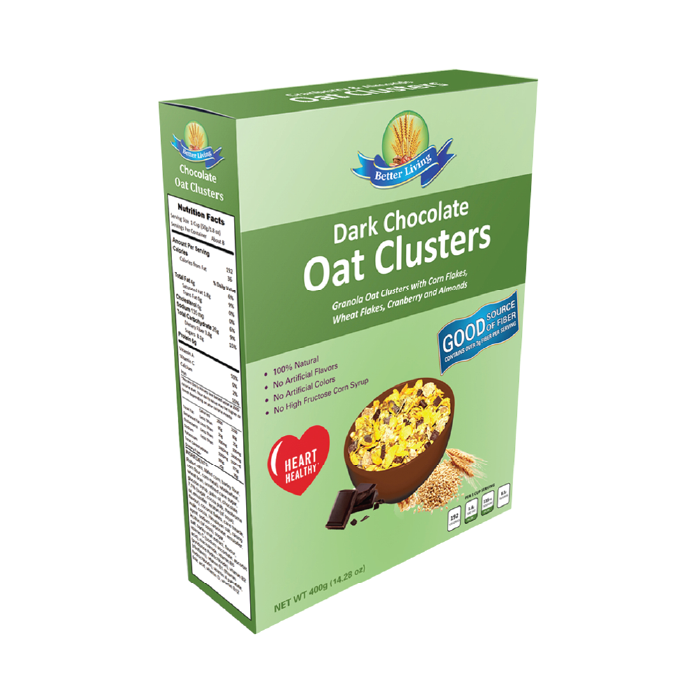 Oat Clusters – 400g Dark Chocolate