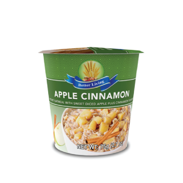 Better Living Flavored Oats Cups - Apple Cinnamon