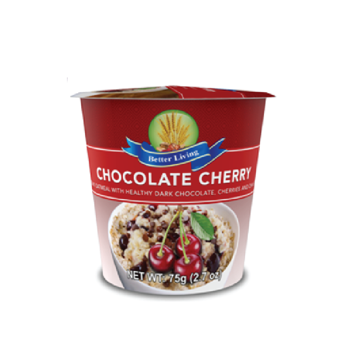 Better Living Flavored Oats Cups - Chocolate Cherry